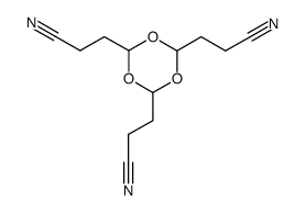 3,3',3''-(1,3,5-Trioxane-2,4,6-triyl)trispropanenitrile structure