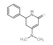 4-dimethylamino-6-phenyl-5,6-dihydro-1H-pyridine-2-thione结构式