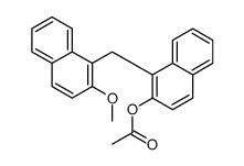 [1-[(2-methoxynaphthalen-1-yl)methyl]naphthalen-2-yl] acetate Structure