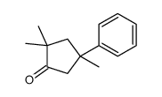 2,2,4-Trimethyl-4-phenylcyclopentanone Structure