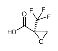 (2R)-2-(trifluoromethyl)-Oxirane carboxylicacid Structure