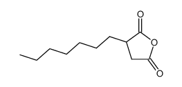 heptyl-succinic acid-anhydride Structure