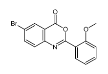 6-Bromo-2-(2-methoxyphenyl)-4H-3,1-benzoxazin-4-one Structure