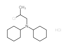 Cyclohexanamine,N-(2-chloropropyl)-N-cyclohexyl-, hydrochloride (1:1) Structure