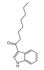 1-(1H-indol-3-yl)octan-1-one结构式