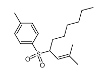 1-methyl-4-(2-methyl-dec-2-ene-4-sulfonyl)-benzene Structure