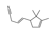 4-(2,2,3-Trimethyl-3-cyclopenten-1-yl)-3-butenenitrile Structure