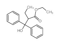 ethyl 2-(hydroxy-diphenyl-methyl)butanoate Structure