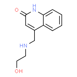 4-[(2-HYDROXY-ETHYLAMINO)-METHYL]-QUINOLIN-2-OL结构式