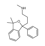 3-(3,3-Dimethyl-1-phenyl-1,3-dihydro-2-benzofuran-1-yl)-N-methyl- 1-propanamine结构式