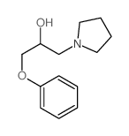 1-phenoxy-3-pyrrolidin-1-yl-propan-2-ol结构式