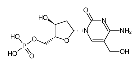 5-(羟甲基)-2'-脱氧胞苷结构式