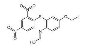 N-[2-(2,4-dinitrophenyl)sulfanyl-4-ethoxyphenyl]formamide Structure