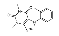 1,3-dimethyl-7-(2-methylphenyl)purine-2,6-dione结构式