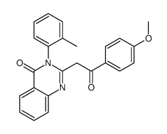 2-[2-(4-methoxyphenyl)-2-oxoethyl]-3-(2-methylphenyl)quinazolin-4-one Structure