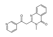 3-methyl-2-(2-oxo-2-pyridin-3-ylethyl)quinazolin-4-one结构式