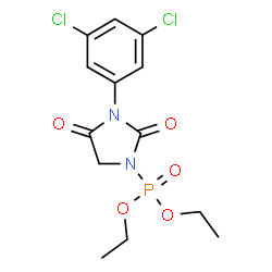 [3-(3,5-Dichlorophenyl)-2,4-dioxo-1-imidazolidinyl]phosphonic acid diethyl ester Structure