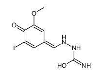 4-Hydroxy-5-iodo-3-methoxybenzaldehyde semicarbazone Structure
