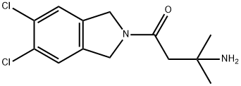 3-amino-1-(5,6-dichloroisoindolin-2-yl)-3-methylbutan-1-one结构式