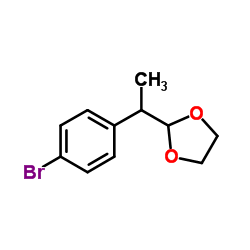 2-[1-(4-Bromophenyl)ethyl]-1,3-dioxolane结构式