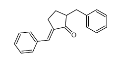2-benzyl-5-benzylidenecyclopentan-1-one结构式