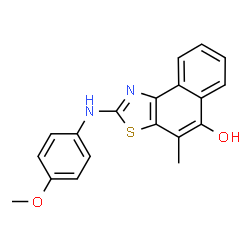 Naphtho[1,2-d]thiazol-5-ol,2-[(4-methoxyphenyl)amino]-4-methyl-结构式