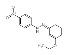 2-Cyclohexen-1-one,3-ethoxy-, 2-(4-nitrophenyl)hydrazone structure