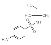 4-amino-N-(1-hydroxy-2-methyl-propan-2-yl)benzenesulfonamide结构式