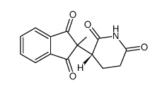 3-(2-Methyl-1,3-dioxo-2-indanyl)-2,6-piperidindion Structure