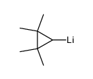 1-lithio-2,2,3,3-tetramethylcyclopropane结构式