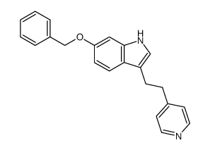 6-(benzyloxy)-3-(2-(pyridin-4-yl)ethyl)-1H-indole Structure