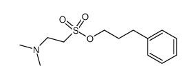 3-phenylpropyl 2-(dimethylamino)ethane-1-sulfonate Structure