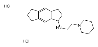 N-[2-(1-piperidyl)ethyl]-1,2,3,5,6,7-hexahydro-s-indacen-1-amine dihyd rochloride结构式