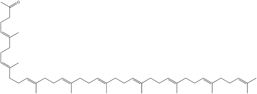 6,10,14,18,22,26,30,34,38-Nonamethyl-5,9,13,17,21,25,29,33,37-nonatriacontanonen-2-one Structure