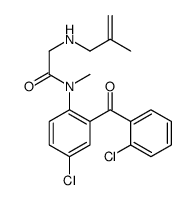 N-(4-Chloro-2-(2-chlorobenzoyl)phenyl)-N-methyl-2-((2-methyl-2-propeny l)amino)acetamide Structure