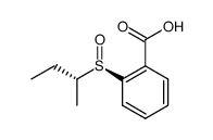 2-((R)-((R)-sec-butyl)sulfinyl)benzoic acid结构式