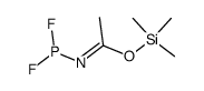 trimethylsilylN-(difluorophosphanyl)acetimidate结构式