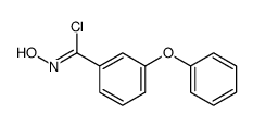 N-hydroxy-3-phenoxybenzenecarboximidoyl chloride结构式