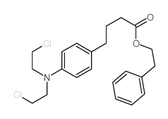phenethyl 4-[4-[bis(2-chloroethyl)amino]phenyl]butanoate结构式