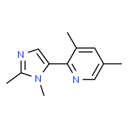 Pyridine, 2-(1,2-dimethyl-1H-imidazol-5-yl)-3,5-dimethyl- (9CI)结构式