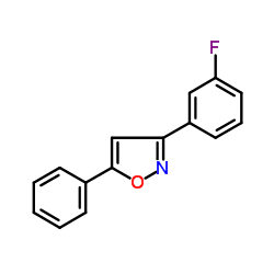 ISOXAZOLE, 3-(3-FLUOROPHENYL)-5-PHENYL- structure