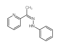 N-(1-pyridin-2-ylethylideneamino)aniline结构式