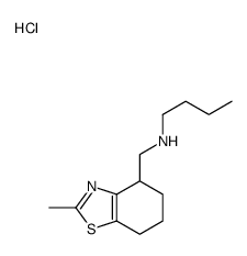 Methyl-2 (N-n-butylaminomethyl)-4 tetrahydro-4,5,6,7-benzo(d)thiazole chlorhydrate [French] structure