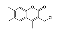 3-chloromethyl-4,6,7-trimethylcoumarin Structure