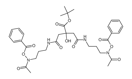 2-tert-butyl-1,3-((3-N-benzoyloxy-3-N-acetyl)propyl)diamide citrate Structure