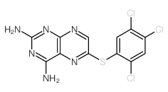 6-(2,4,5-trichlorophenyl)sulfanylpteridine-2,4-diamine Structure