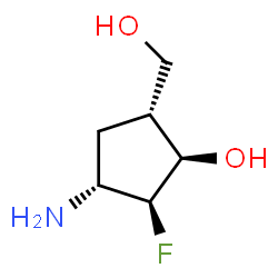 Cyclopentanemethanol, 4-amino-3-fluoro-2-hydroxy-, (1alpha,2beta,3beta,4alpha)- (9CI) Structure