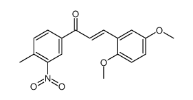 (E)-3-(2,5-dimethoxyphenyl)-1-(4-methyl-3-nitrophenyl)prop-2-en-1-one结构式