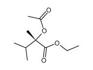 (S)-2-acetoxy-2,3-dimethylbuttersaeure-aethylester Structure