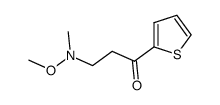 3-[methoxy(methyl)amino]-1-(2-thienyl)-1-propanone结构式